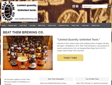 Tablet Screenshot of beatthembrewing.com